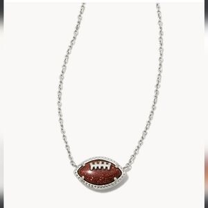 Kendra Scott Football Necklace | Silver